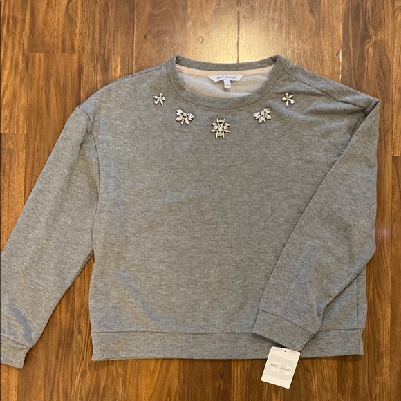 emily daniels Tops - EMILY DANIELS Sweatshirt with bling